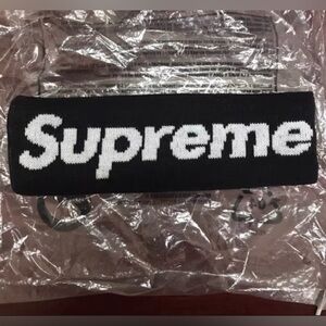 Supreme Black and White Logo Accessory